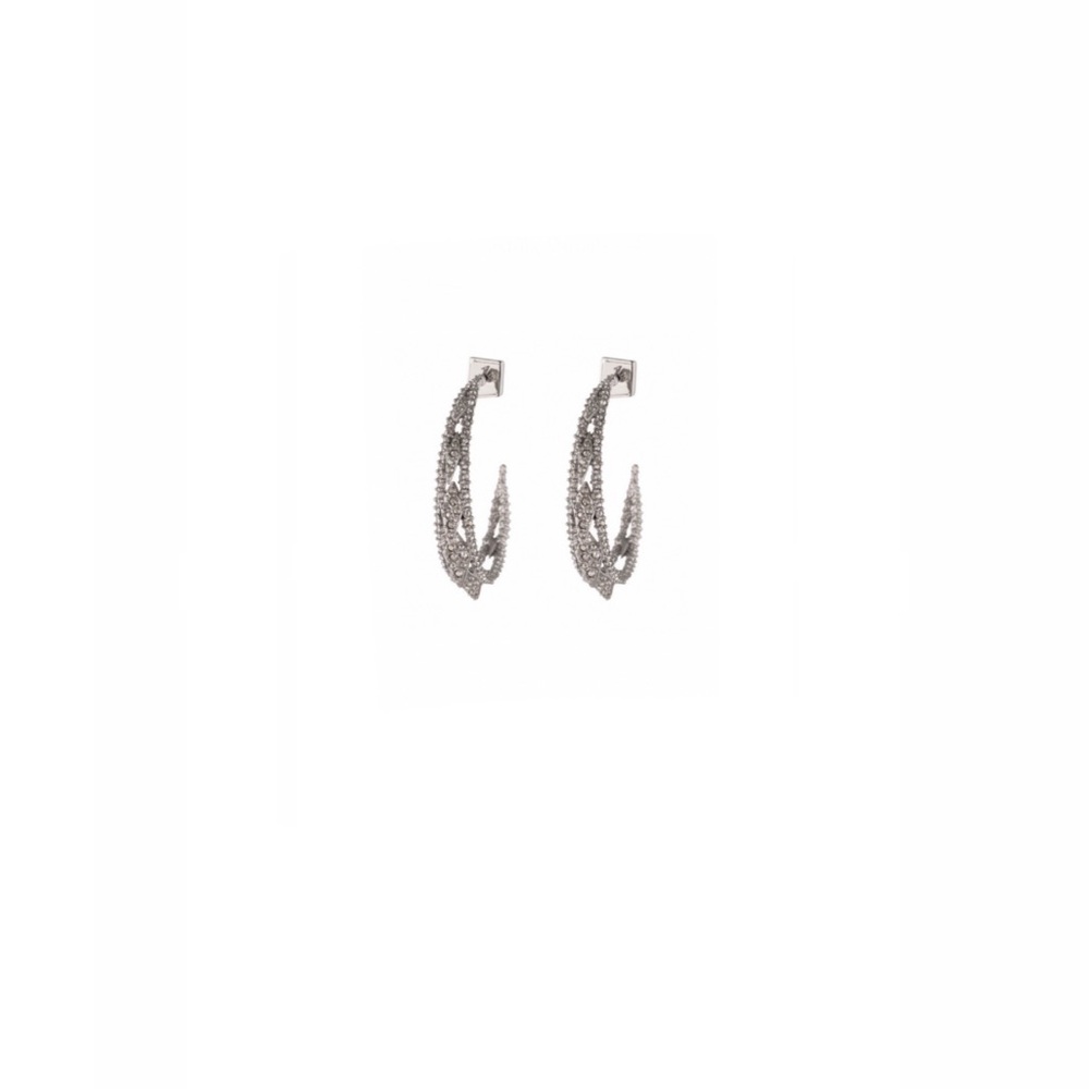 ALEXIS BITTAR “SPIKED HOOP” EARRINGS